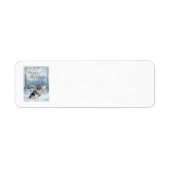 Keeshond Winter Holiday Rücksendeadresse (Vorne)