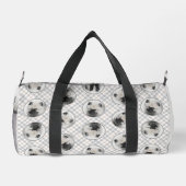 Keeshond Zeichnend Schlüssel Welpe Niedlich Origin Duffle Bag (Rückseite)