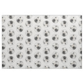 Keeshond Zeichnend Schlüssel Welpe Niedlich Origin Stoff (Fat Quarter (45,7 x 55,9 cm))