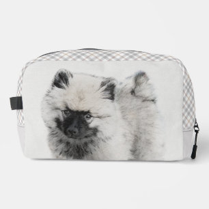Keeshond Zeichnend Schlüssel Welpe Niedlich Origin Waschbeutel