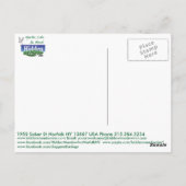 Keeshonden "Für Behalt!" Postkarte (Rückseite)