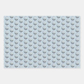 Keeshonds an der Küste Malerei Hund Kunst Geschenkpapier Set (Vorderseite)