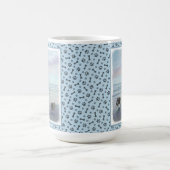 Keeshonds an der Küste Malerei Hund Kunst Kaffeetasse (Mittel)