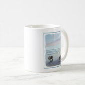 Keeshonds an der Küste Malerei Hund Kunst Kaffeetasse (VorderseiteRechts)