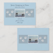 Keeshonds an der Küste Malerei Hund Kunst Visitenkarte (Vorne/Hinten)