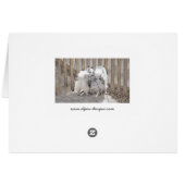 Keeshonds at Gate Painting - Original Dog Art (Rückseite Horizontal)