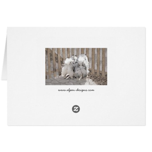 Keeshonds at Gate Painting - Original Dog Art (Rückseite Horizontal)