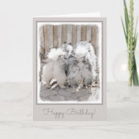 Keeshonds at Gate Painting - Original Dog Art