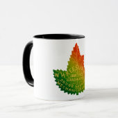 Keesling Leaf Anzeige Tasse (Vorderseite Links)