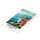 Kefalonia Greece Retro Vintage Travel Magnet (Linke Seite)