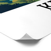 Kefalonia Greece Retro Vintage Travel Poster (Ecke)