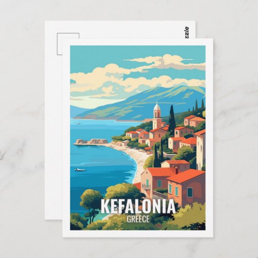 Kefalonia Griechenland Berühmte Sehenswürdigkeiten Postkarte (Vorne/Hinten)