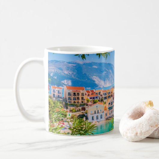 Kefalonia Griechenland Kaffeetasse (Mit Donut)