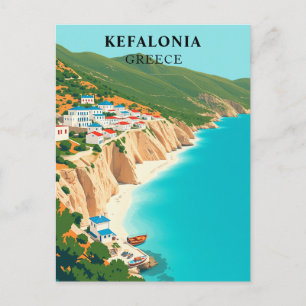 Kefalonia, Griechenland, Vintag Ionische Insel Postkarte
