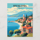 Kefalonia, Illustration Griechenland Postkarte (Vorderseite)
