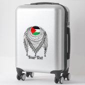 Keffiyeh palästinensischer Scarf Traditionelles Ge Aufkleber (Koffer)