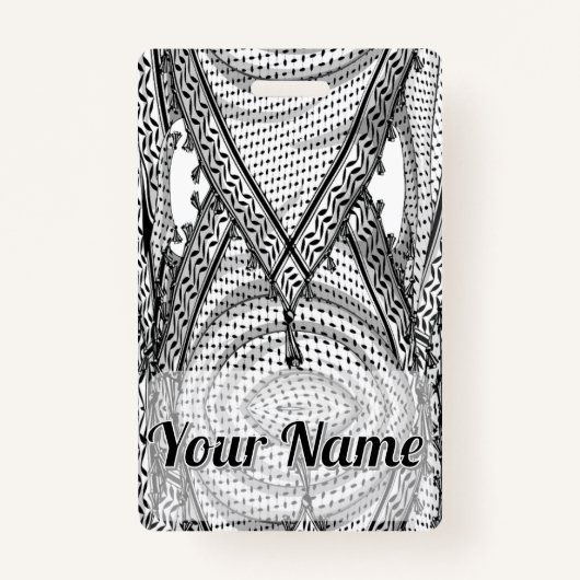 Keffiyeh palästinensischer Scarf Traditionelles Ge Ausweis (Vorderseite)