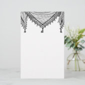 Keffiyeh palästinensischer Scarf Traditionelles Ge Briefpapier (Stehend Vorderseite)