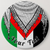 Keffiyeh palästinensischer Scarf Traditionelles Ge Button (Vorderseite)