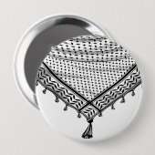 Keffiyeh palästinensischer Scarf Traditionelles Ge Button (Vorne & Hinten)