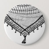 Keffiyeh palästinensischer Scarf Traditionelles Ge Button (Vorderseite)