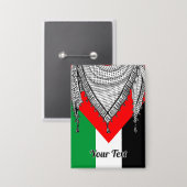 Keffiyeh palästinensischer Scarf Traditionelles Ge Button (Vorderseite/Rückseite)