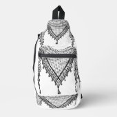 Keffiyeh palästinensischer Scarf Traditionelles Ge Crossbody Bag (Vorderseite)