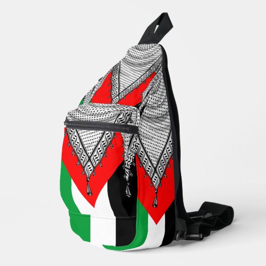 Keffiyeh palästinensischer Scarf Traditionelles Ge Crossbody Bag (Rechte Ecke)
