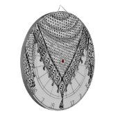 Keffiyeh palästinensischer Scarf Traditionelles Ge Dartscheibe (Vorderseite Links)