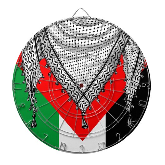 Keffiyeh palästinensischer Scarf Traditionelles Ge Dartscheibe (vorne)