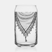 Keffiyeh palästinensischer Scarf Traditionelles Ge Dosenglas (Vorderseite)