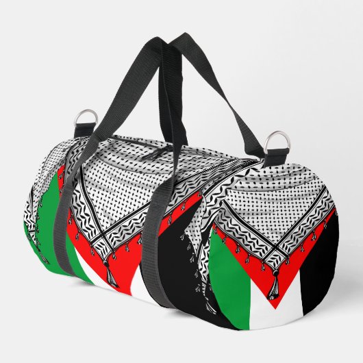 Keffiyeh palästinensischer Scarf Traditionelles Ge Duffle Bag (Linke Seite)