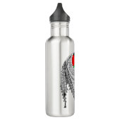 Keffiyeh palästinensischer Scarf Traditionelles Ge Edelstahlflasche (Links)