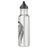 Keffiyeh palästinensischer Scarf Traditionelles Ge Edelstahlflasche (Rechts)