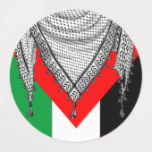 Keffiyeh palästinensischer Scarf Traditionelles Ge Etiketten (Design 1)
