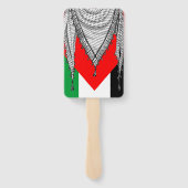 Keffiyeh palästinensischer Scarf Traditionelles Ge Fächer (Rückseite)