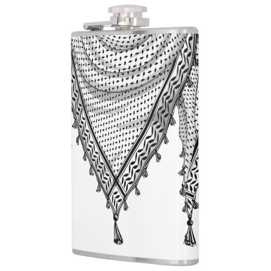 Keffiyeh palästinensischer Scarf Traditionelles Ge Flachmann (Links)