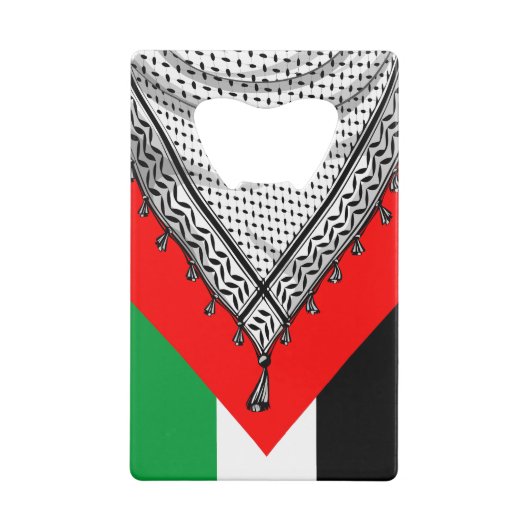 Keffiyeh palästinensischer Scarf Traditionelles Ge Geldbeutel Flaschenöffner (Rückseite)