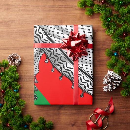 Keffiyeh palästinensischer Scarf Traditionelles Ge Geschenkpapier (Feiertagsgeschenk)