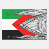 Keffiyeh palästinensischer Scarf Traditionelles Ge Geschenkpapier Set (Vorderseite 3)