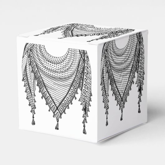 Keffiyeh palästinensischer Scarf Traditionelles Ge Geschenkschachtel (Vorderseite)