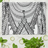 Keffiyeh palästinensischer Scarf Traditionelles Ge Geschirrtuch (Gefaltet)