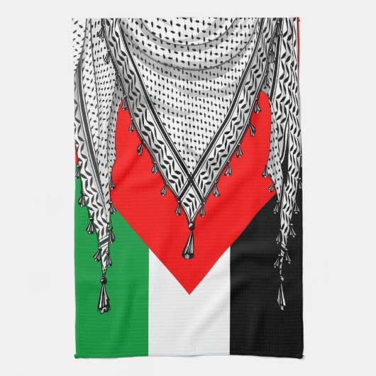 Keffiyeh palästinensischer Scarf Traditionelles Ge Geschirrtuch (Vertikal)