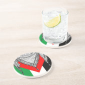 Keffiyeh palästinensischer Scarf Traditionelles Ge Getränkeuntersetzer (Seite)