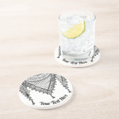 Keffiyeh palästinensischer Scarf Traditionelles Ge Getränkeuntersetzer (Seite)