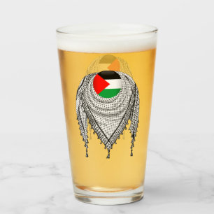 Keffiyeh palästinensischer Scarf Traditionelles Ge Glas