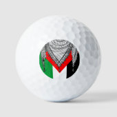 Keffiyeh palästinensischer Scarf Traditionelles Ge Golfball (Vorderseite)