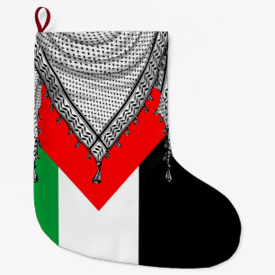 Keffiyeh palästinensischer Scarf Traditionelles Ge Großer Weihnachtsstrumpf
