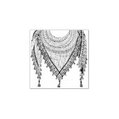 Keffiyeh palästinensischer Scarf Traditionelles Ge Gummistempel (Prägung)