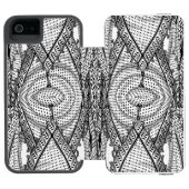 Keffiyeh palästinensischer Scarf Traditionelles Ge Incipio iPhone Geldbeutel-Hülle (Folio Geöffnet)